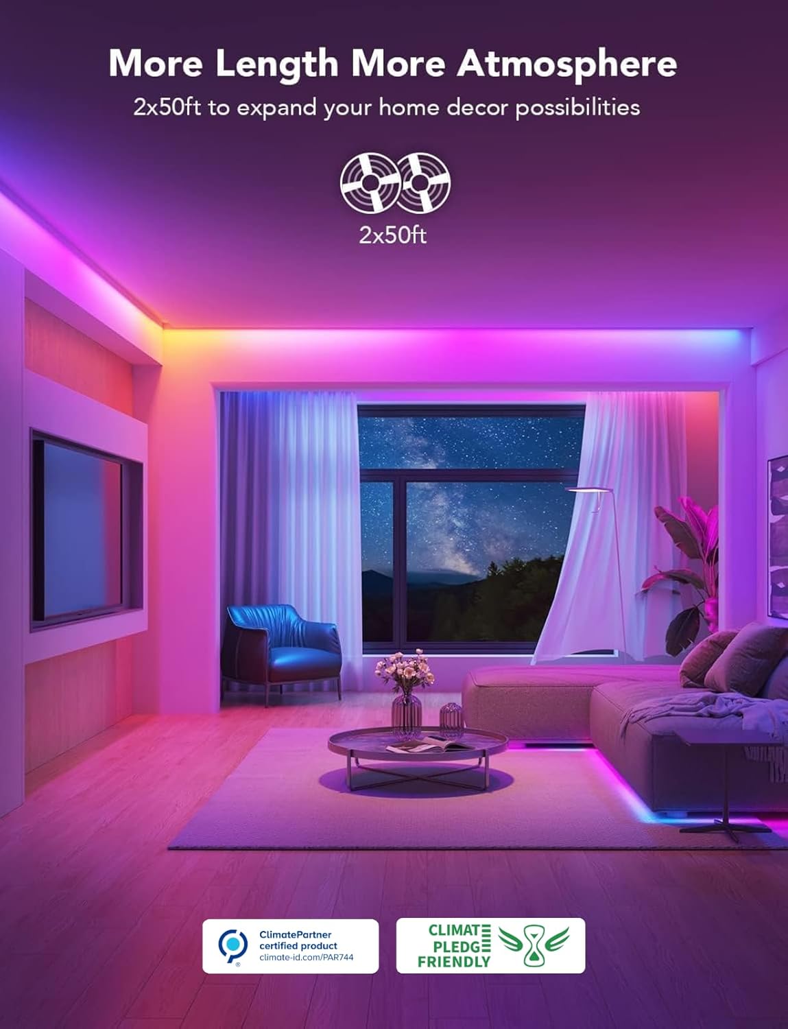 RGB Hexagon Wall Lights