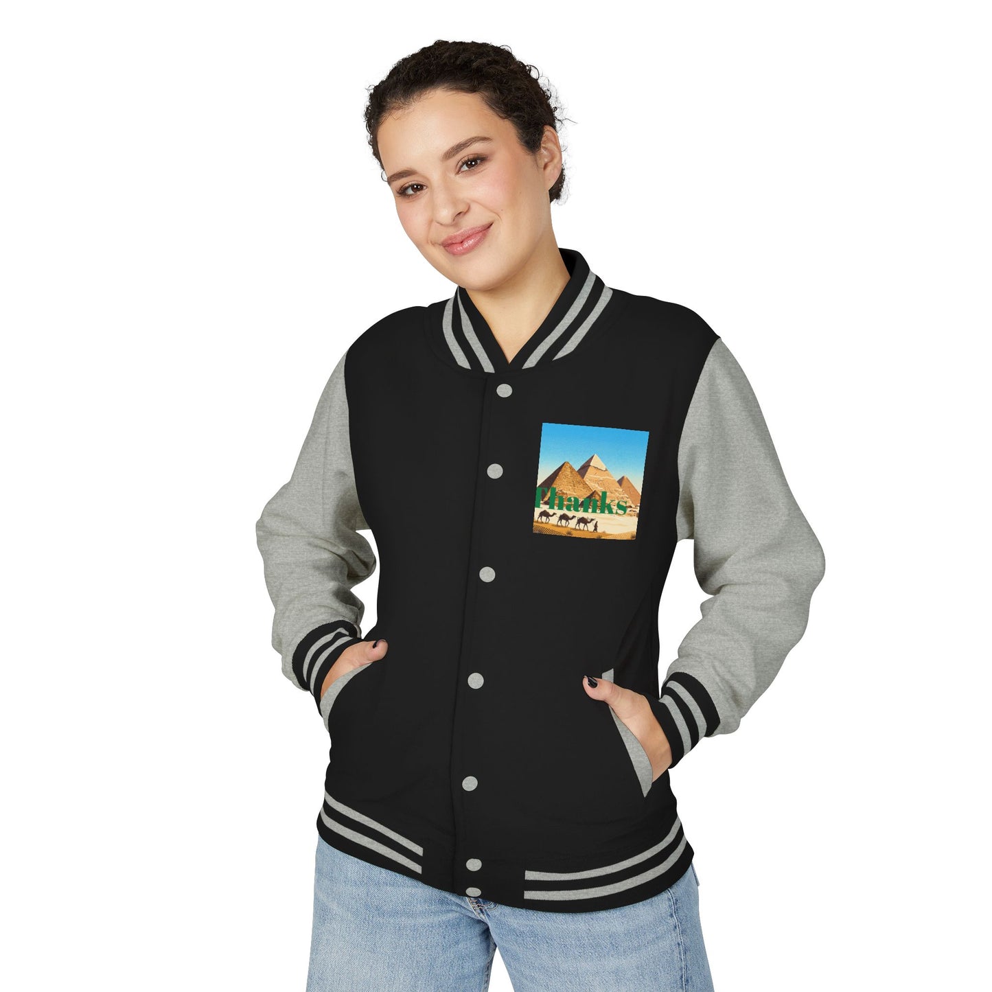Letterman Jacket — Retro Green Cat Crest Varsity Jacket