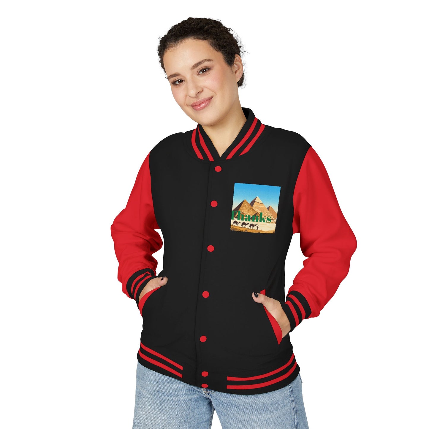 Letterman Jacket — Retro Green Cat Crest Varsity Jacket