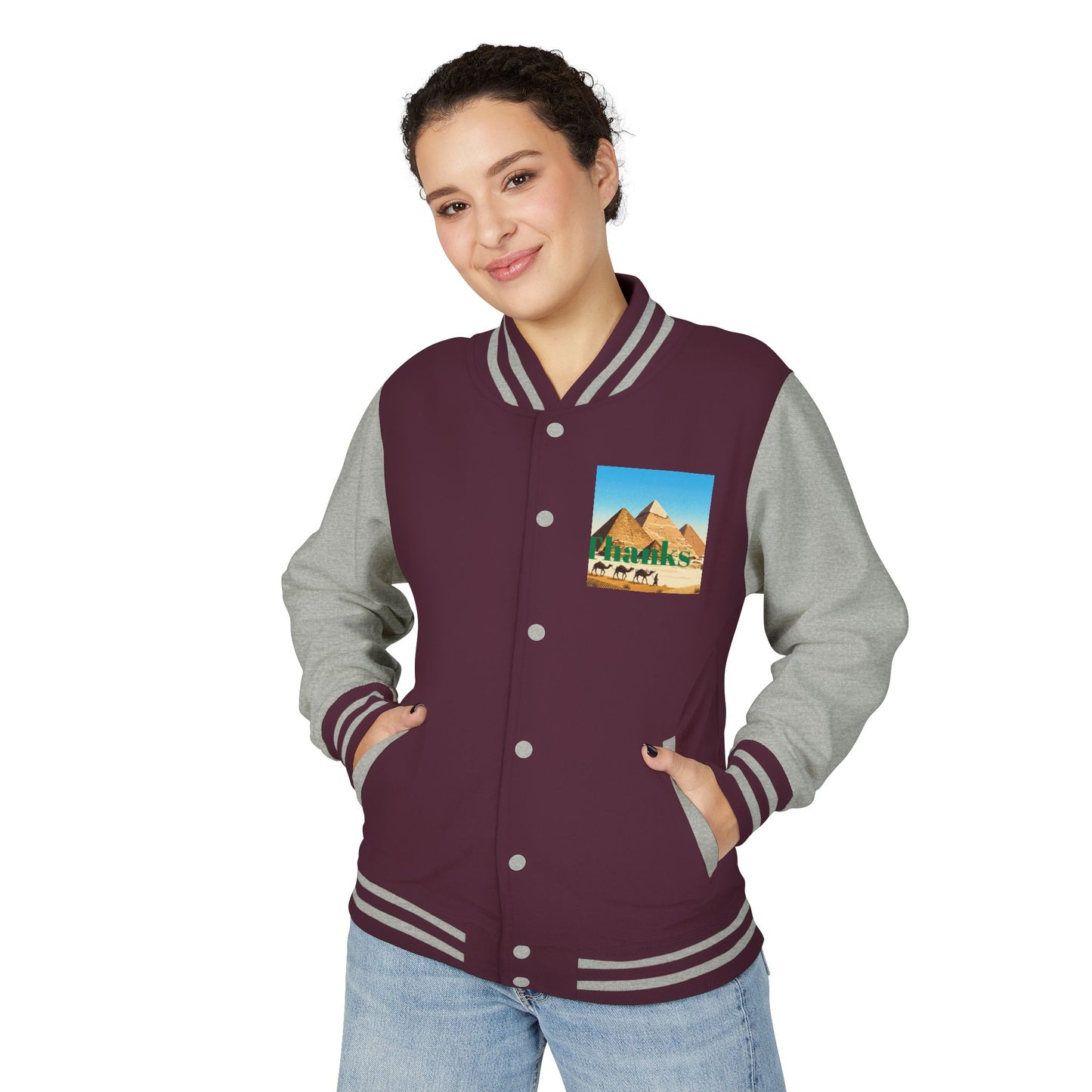 Letterman Jacket — Retro Green Cat Crest Varsity Jacket