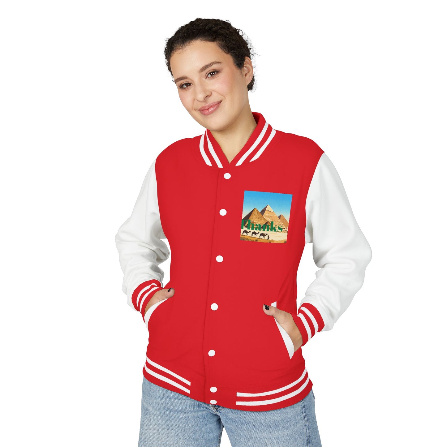 Letterman Jacket — Retro Green Cat Crest Varsity Jacket