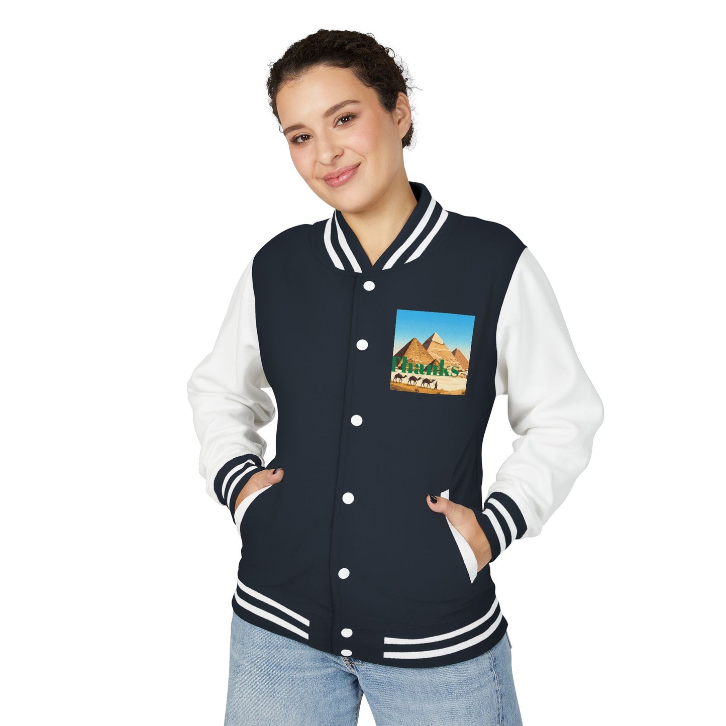 Letterman Jacket — Retro Green Cat Crest Varsity Jacket