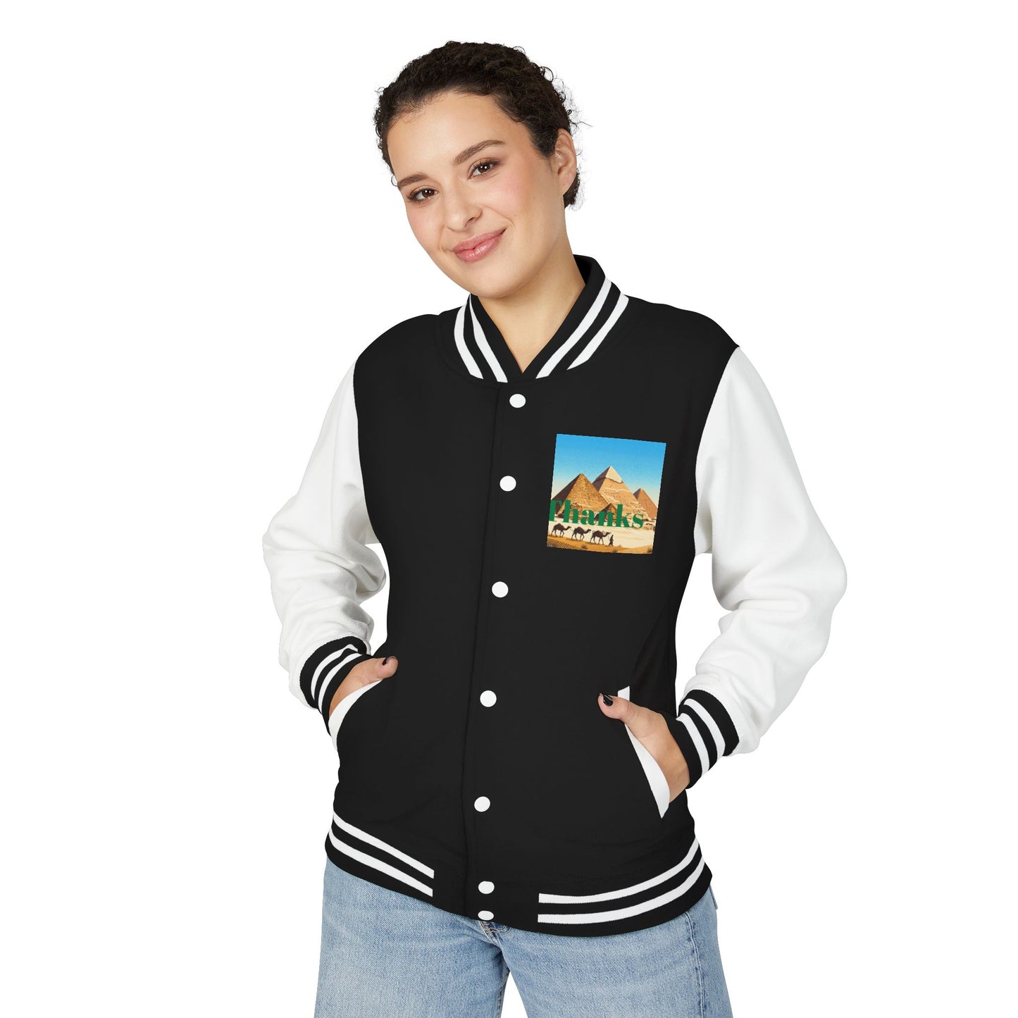 Letterman Jacket — Retro Green Cat Crest Varsity Jacket