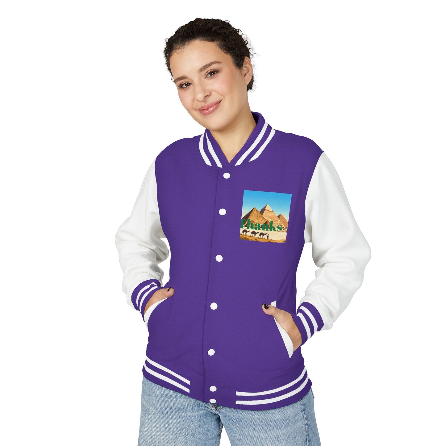 Letterman Jacket — Retro Green Cat Crest Varsity Jacket