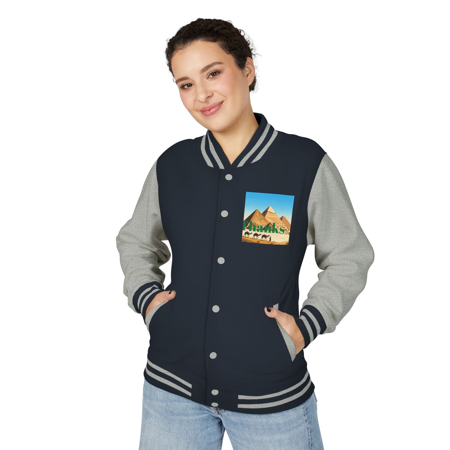 Letterman Jacket — Retro Green Cat Crest Varsity Jacket